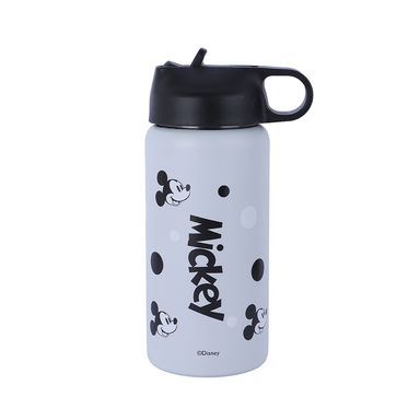 Tomatodo con tapa enroscable acero inoxidable blanco 550 ml mickey mouse disney -  Disney