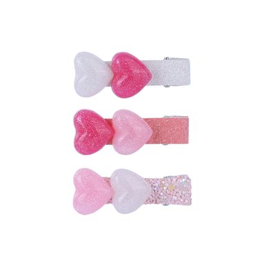 Set broches para cabello corazones sintéticos 5 cm 3 piezas -  Miniso