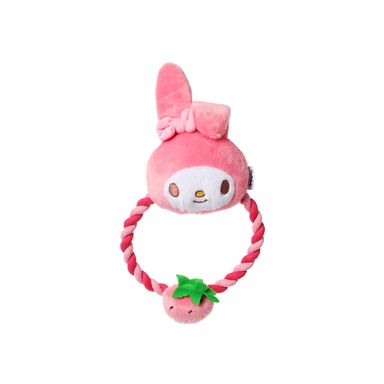 Juguete de cuerda para mascotas con peluche 85% poliéster, 15% algodón rosa my melody sanrio -  Sanrio