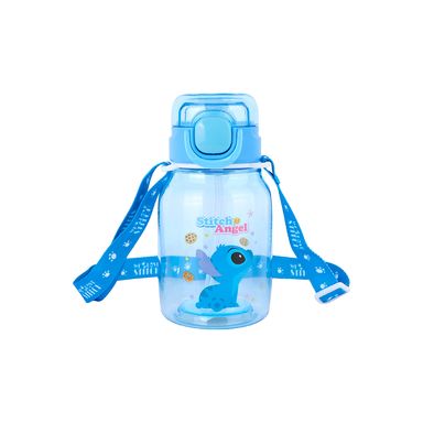 Tomatodo con correa tritán azul 600 ml stitch disney -  Lilo & Stitch
