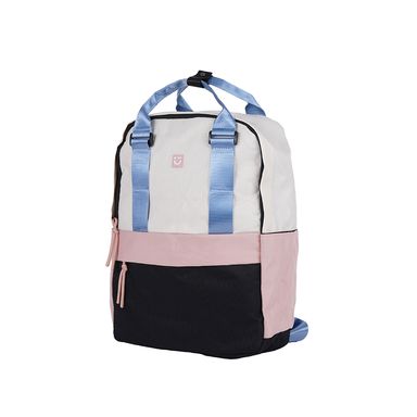 Mochila casual textil beige 39x28x12 cm -  Miniso