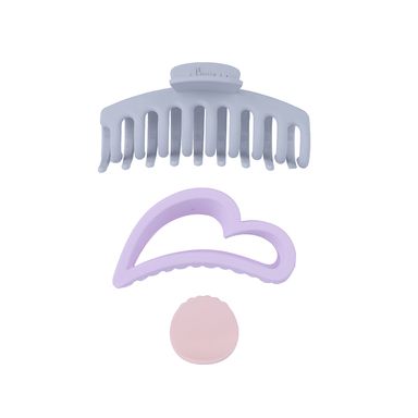 Set pinzas para cabello sintéticas multicolor 3 piezas -  Miniso