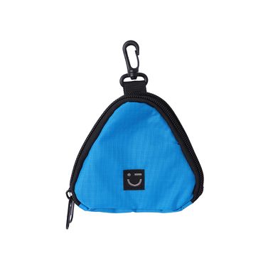 Monedero diseño de triangulo textil azul 12x10x3 cm -  Miniso