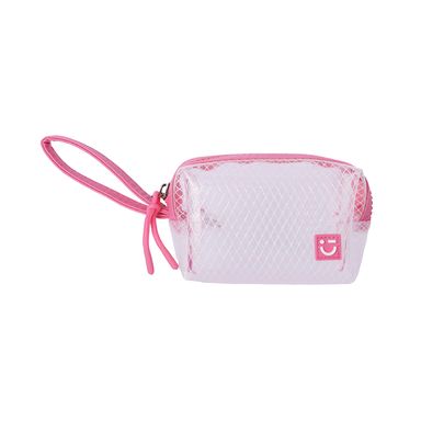 Monedero sintético rosa 12x7x6 cm -  Miniso