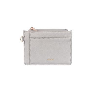 Monedero champagne gold sintético plateado 12x9x1 cm -  Miniso