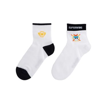 Set medias para niño super wings 100% poliéster bicolor unitalla 2 pares -  Miniso