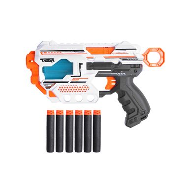 Pistola de juguete tiro con dardos sintéticos multicolor 12 piezas -  Miniso