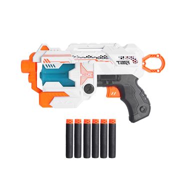 Pistola de juguete tiro con dardos sintéticos diseño ciberpunk 12 piezas -  Miniso