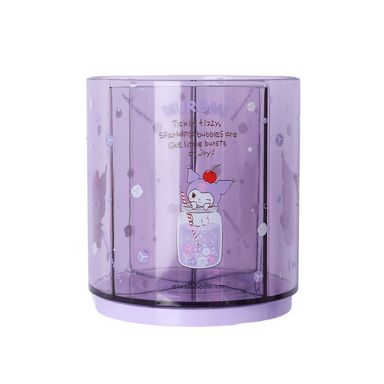Organizador de escritorio portalápices giratorio plástico morado 10.2x11 cm kuromi sanrio -  Sanrio