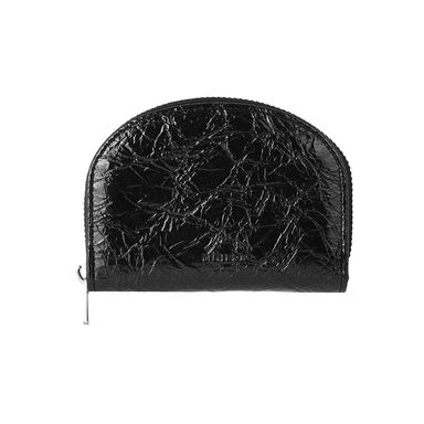 Monedero diseño craquelado 100% poliéster negro 11x8x2 cm -  Miniso