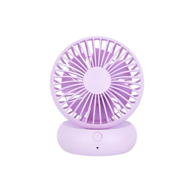 Ventilador de escritorio sintético morado 10.5x14.6x11.1 cm 1200 mah recargable -  Miniso