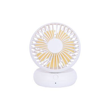 Ventilador de escritorio sintético blanco 10.5x14.6x11.1 cm 1200 mah recargable -  Miniso