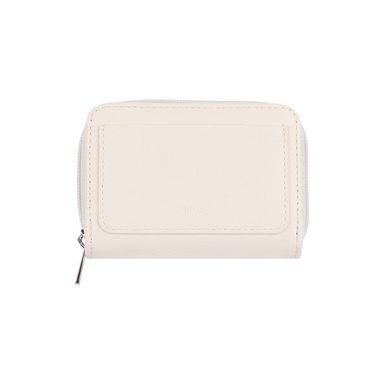 Monedero tipo piel sintético beige 11x8x3 cm -  Miniso