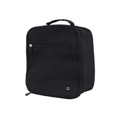 Lonchera básica textil negra 22x25 cm -  Miniso