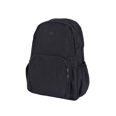 Mochila escolar textil negra 33x46 cm -  Miniso