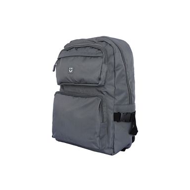 Mochila escolar textil gris 28x13x42 cm -  Miniso