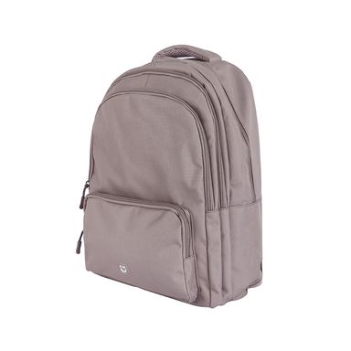 Mochila casual textil café 42x28x13 cm -  Miniso