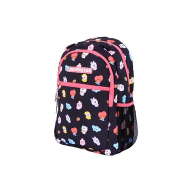 Mochila casual textil negra 29x12x42 cm bt21 -  BT21