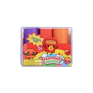 Set de borradores de comida rápida multicolor 6 piezas -  Miniso