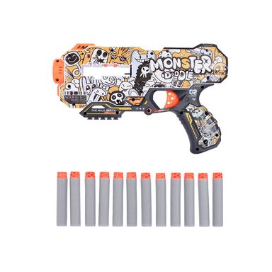 Pistola de juguete tiro con dardos graffiti sintética naranja 12 piezas -  Miniso