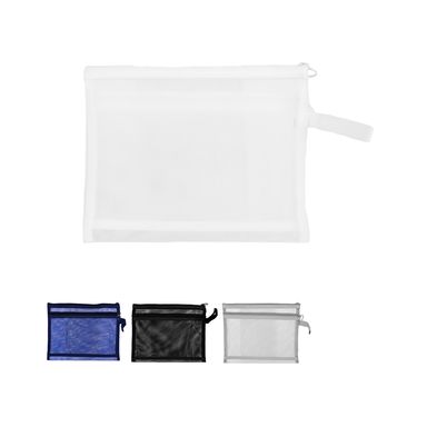 Porta documentos tipo malla sintético blanca 18x21 cm organizador -  Miniso