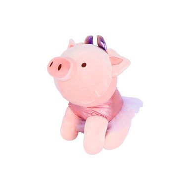 Peluche mini family felpa rosa 20x26.5 cm cerdita gigi -  Mini Family