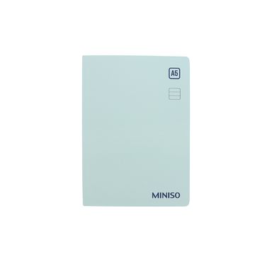 Libreta pasta dura verde menta 14.8x21 cm rayas 96 hojas -  Miniso