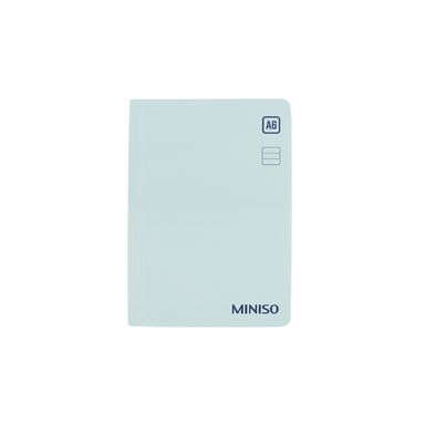 Libreta pasta dura verde menta 10.5x14.8 cm rayas 96 hojas -  Miniso
