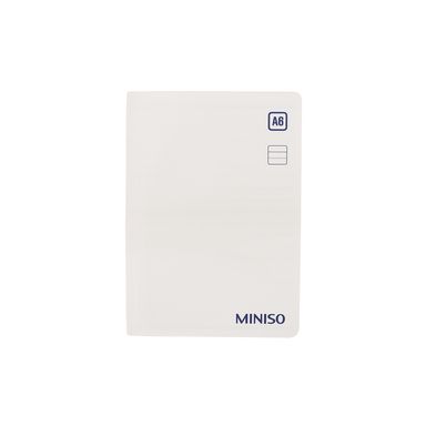 Libreta pasta suave beige 10.5x14.8 cm rayas 96 hojas -  Miniso