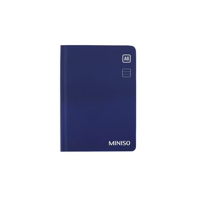Libreta pasta dura azul marino 10.5x14.8 cm rayas 96 hojas -  Miniso