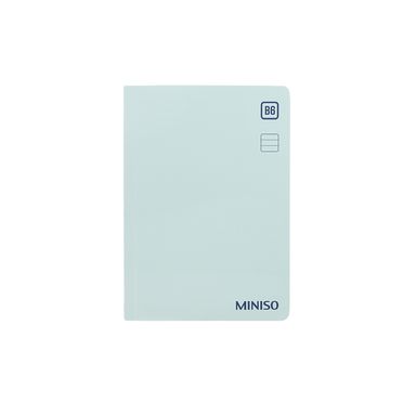 Libreta pasta dura verde menta 12.5x17.6 cm rayas 96 hojas -  Miniso