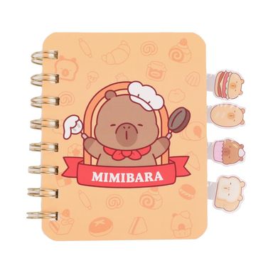 Libreta de espiral pasta suave mini family café mimibara -  Mini Family