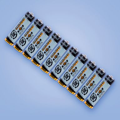 Pilas alcalinas AA, negras, chicas -  Miniso