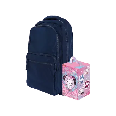Mochila deportiva grande azul + Blind Box Sanrio Hello Kitty Pop Star - Miniso