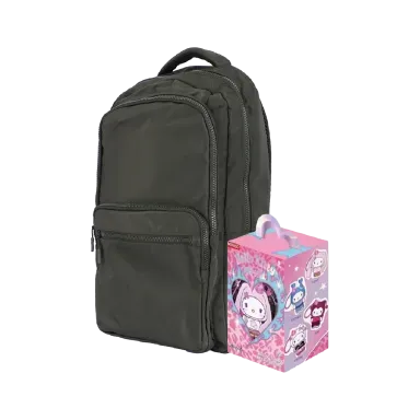 Mochila deportiva grande verde militar + Blind Box Sanrio Hello Kitty Pop Star - Miniso