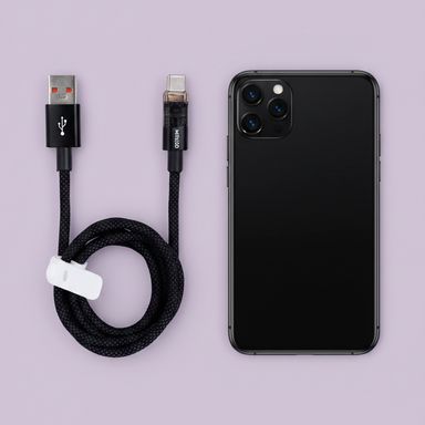Cable de carga usb a a tipo c negro miniso -  Miniso