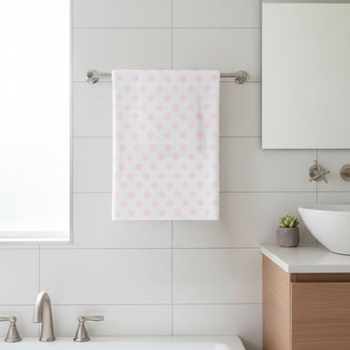 Toalla de baño miniso puntos 110cm x 70cm  -  Miniso