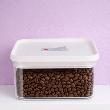 Taper para alimentos blanco con válvula de 400 ml pequeno -  Miniso