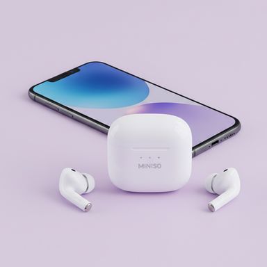 Audífonos inalámbricos macaron color series mod s89 blanco -  Miniso