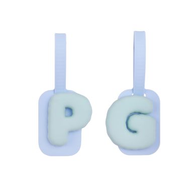 Set colgantes decorativos letras p & g minidots silicona multicolor 10 cm -  Minidots