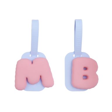 Set colgantes decorativos letras b & w minidots silicona multicolor 10 cm -  Minidots