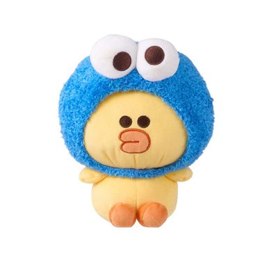 Peluche decorativo sally con capucha del monstruo de las galletas line friends felpa suave amarillo -  Plaza Sésamo