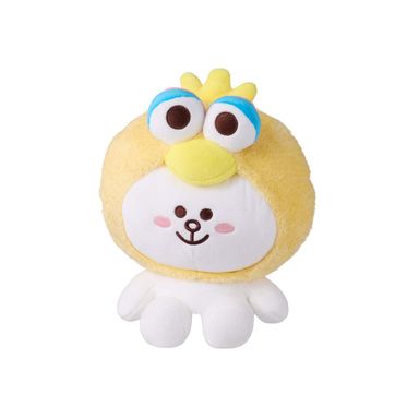 Peluche decorativo cony con capucha de abelardo line friends felpa suave blanco -  Plaza Sésamo