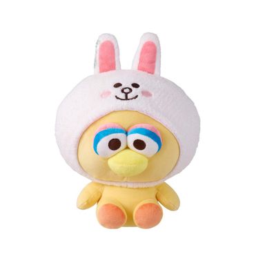 Peluche decorativo abelardo con capucha de cony line friends felpa suave amarillo -  Plaza Sésamo