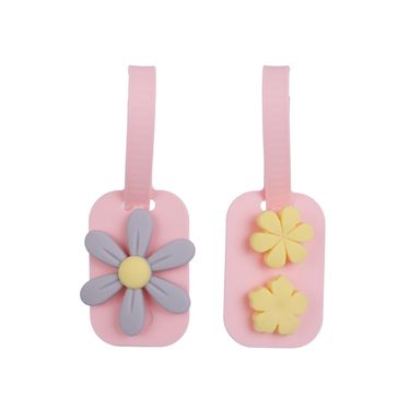 Set colgantes decorativos flores minidots silicona grises 10 cm -  Minidots