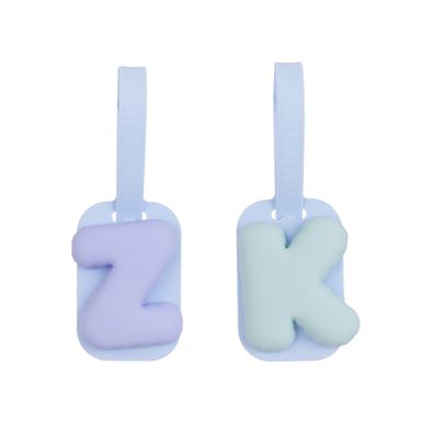 Set colgantes decorativos letras z & k minidots silicona 10 cm -  Minidots