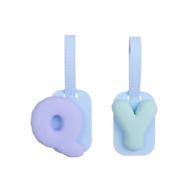 Set colgantes decorativos letras y & q minidots silicona 10 cm -  Minidots