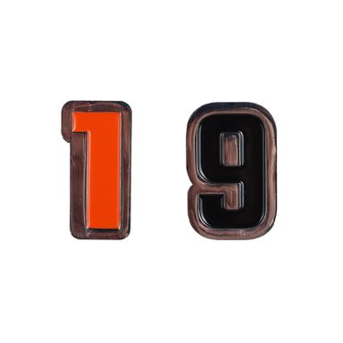 Set charms decorativos números 1 & 9 minidots acero inoxidable multicolor 3 cm -  Minidots