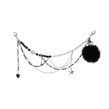 Charm colgante decorativo para bolso midnight star plateada 17 cm -  Minidots