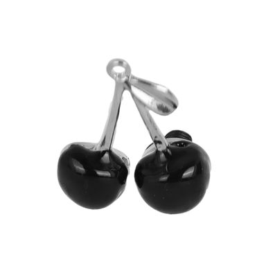 Charm decorativa cerezas minidots acero inoxidable negro 3 cm -  Minidots